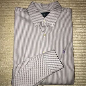 Ralph Lauren Button Down Purple Dress Shirt